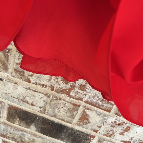 Jessica Simpson Red One Shoulder Mini Party Dress - Picture 4 of 11